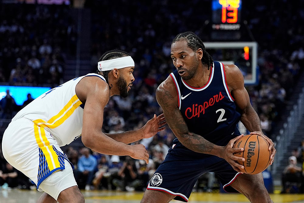 NBA Basketball 2024-25 Los Angeles Clippers vs Golden State Warriors: Kawhi Leonard