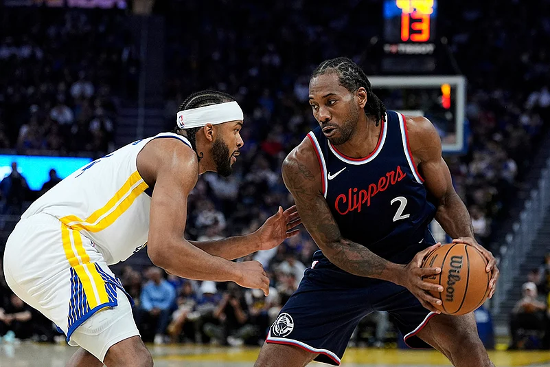NBA Basketball 2024-25 Los Angeles Clippers vs Golden State Warriors: Kawhi Leonard