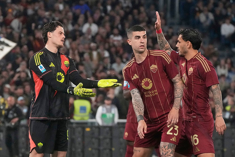 Italy Soccer Serie A 2024-25 Lazio and Roma: Mile Svilar