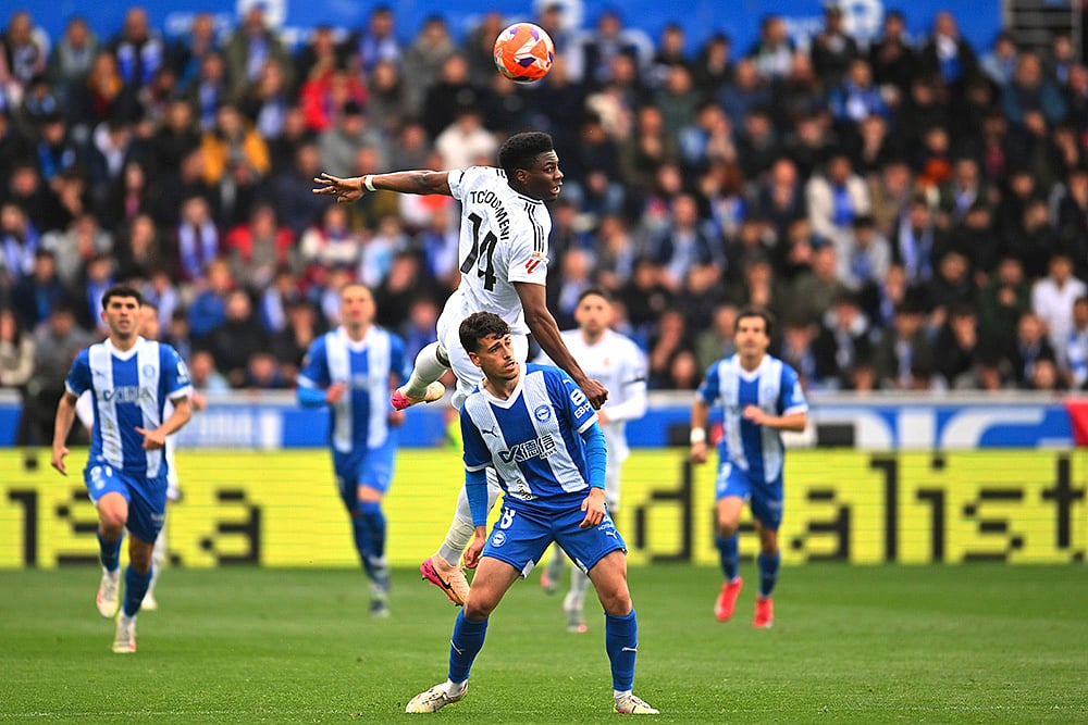 Spain Soccer La Liga Deportivo Alaves vs Real Madrid: Aurelien Tchouameni