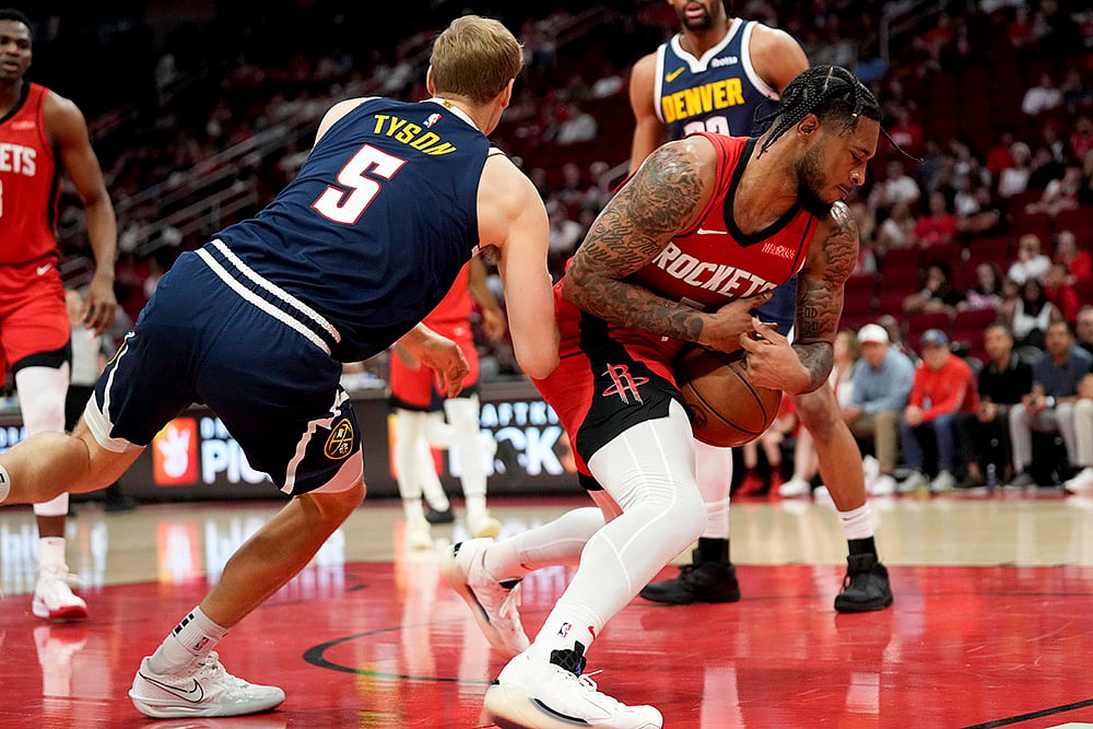 NBA Basketball 2024-25 Denver Nuggets vs Houston Rockets:  Cam Whitmore