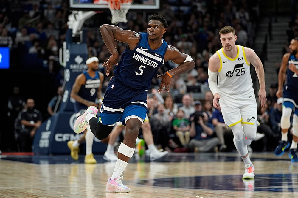 NBA Basketball 2024-25 Utah Jazz vs Minnesota Timberwolves: Anthony Edwards