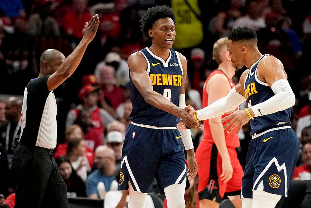 NBA Basketball 2024-25 Denver Nuggets vs Houston Rockets: Peyton Watson
