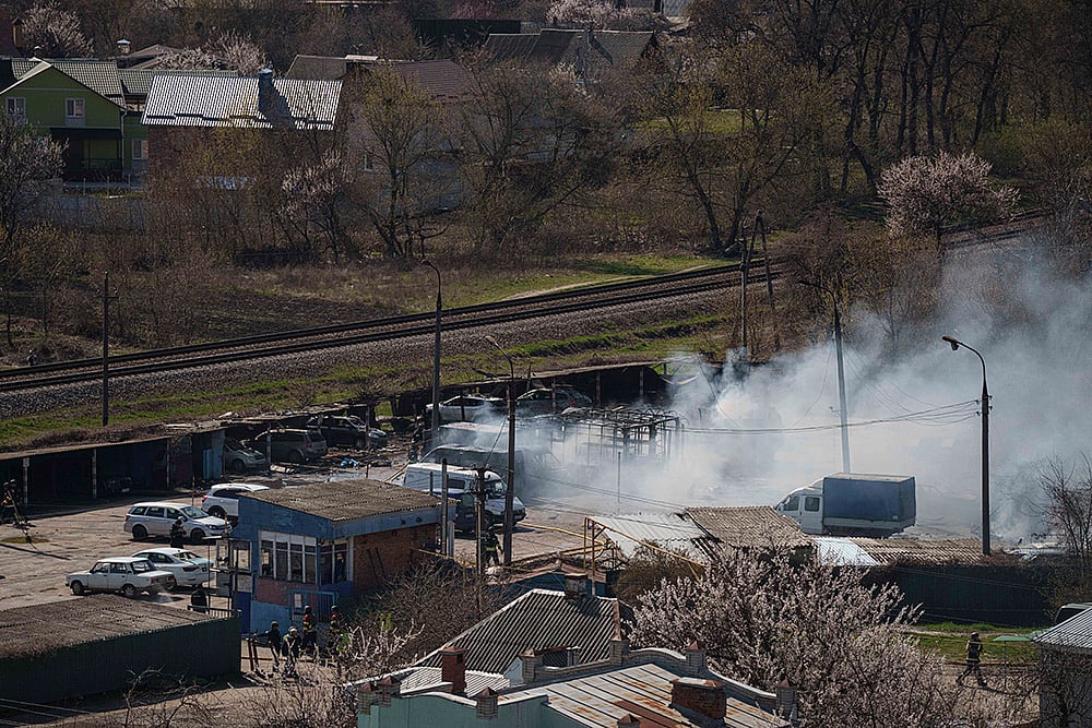 Ukraine war Russian ballistic missile strike in Ukraines Sumy_ 8