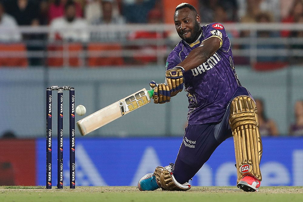 IPL 2025: PBKS vs KKR Match pics, Andre Russell