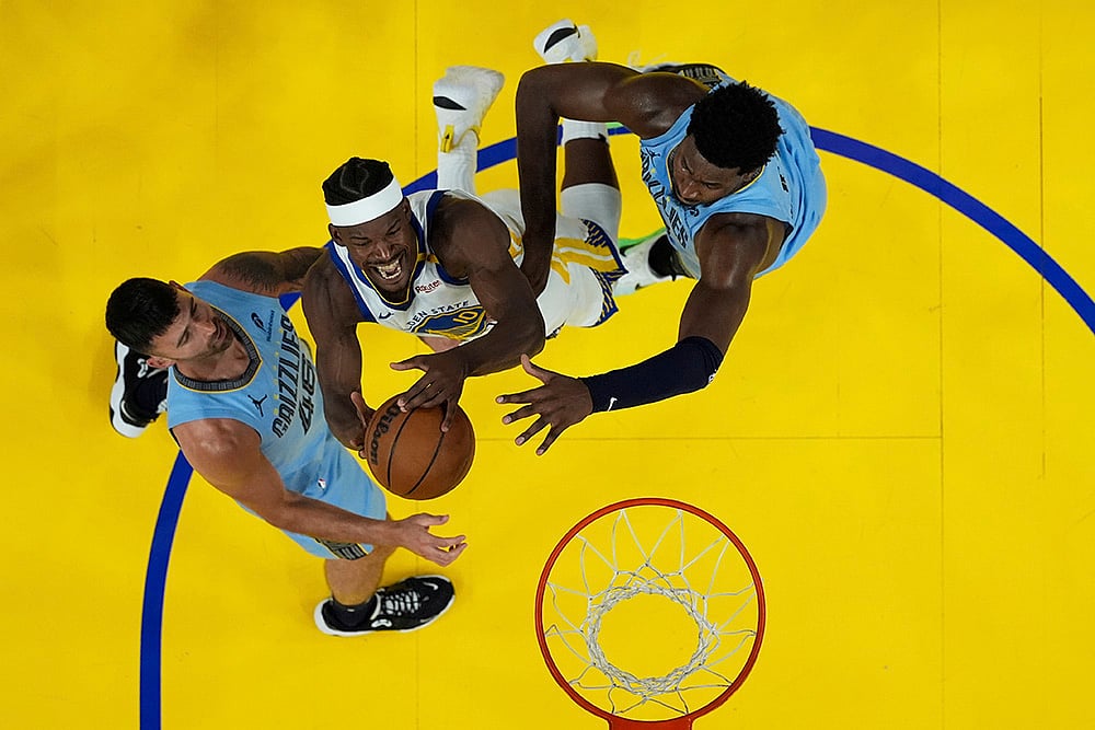 NBA basketball game Memphis Grizzlies vs Golden State Warriors: Jimmy Butler III