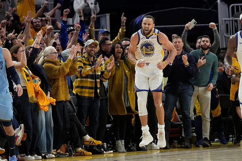 NBA basketball game Memphis Grizzlies vs Golden State Warriors: Stephen Curry