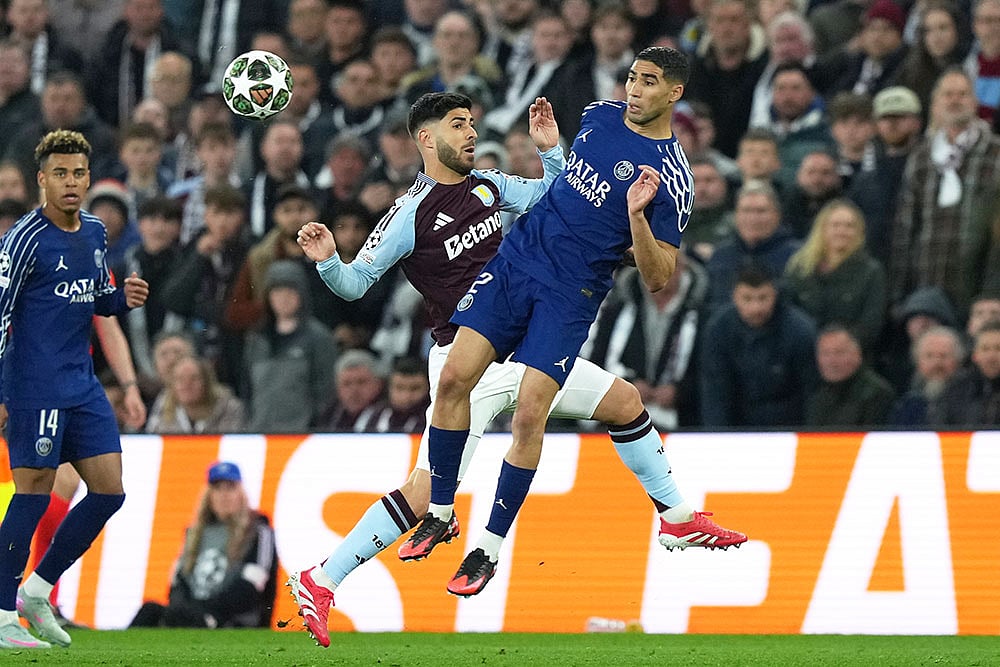Germany Soccer Champions League: Aston Villa vs Paris Saint-Germain