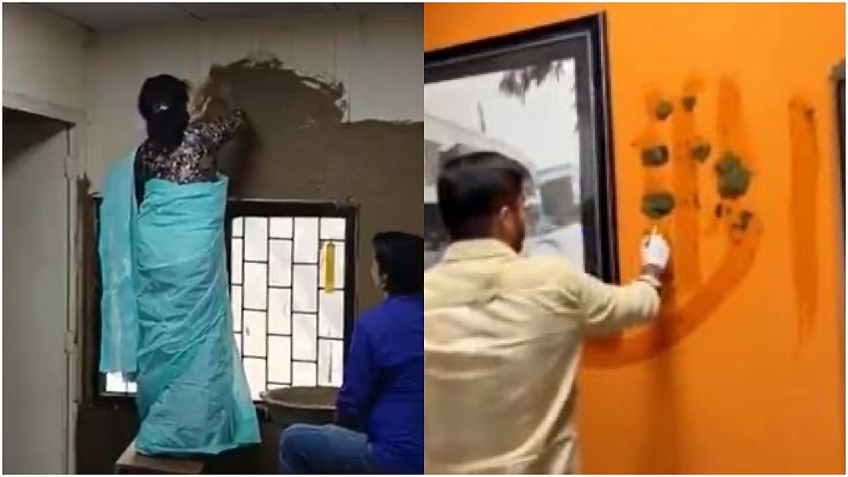 DUSU chief defaced principals office after she smeared cow dung on classroom walls