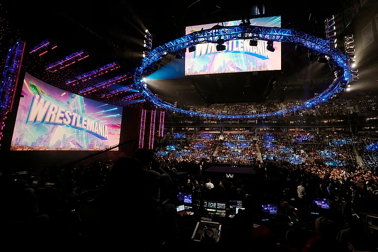 WWE WrestleMania - AP/Charles Krupa