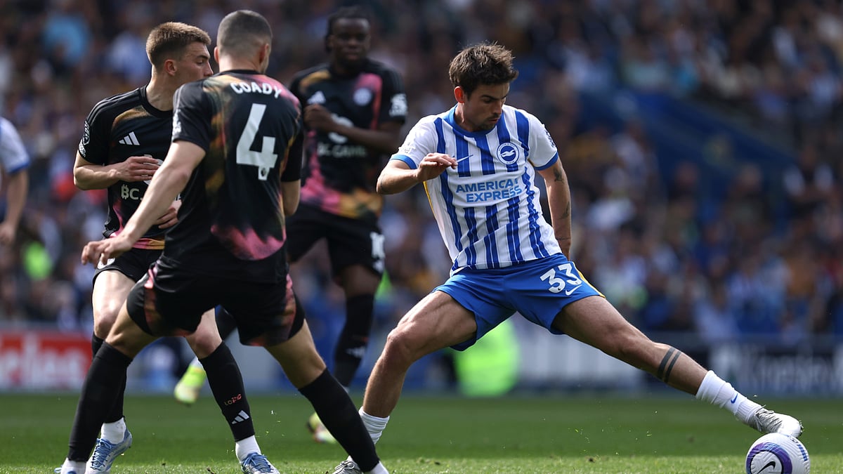 Matt O'Riley in action against Leicester