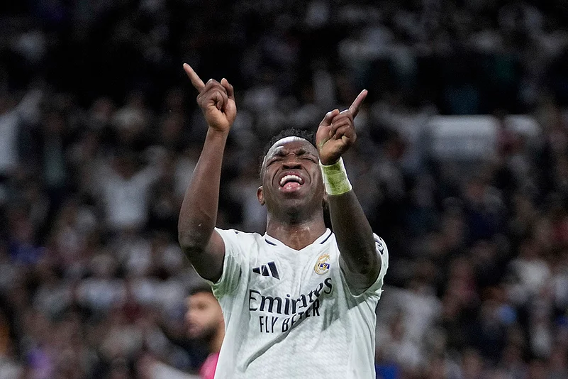 Champions League football quarterfinals 2024-25 Real Madrid vs Arsenal: Vinicius Junior