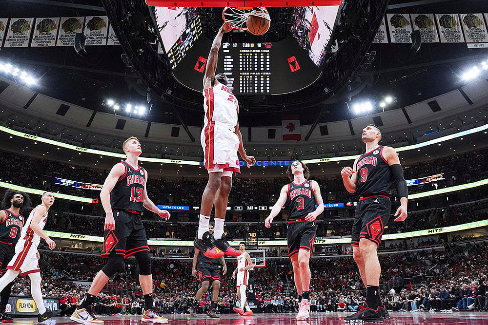 NBA basketball game Miami Heat vs Chicago Bulls: Andrew Wiggins