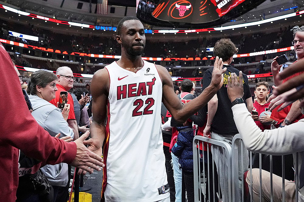 NBA basketball game Miami Heat vs Chicago Bulls: Andrew Wiggins