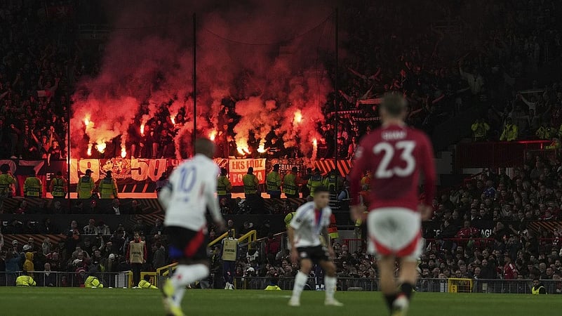 Manchester United vs Olympique Lyonnais UEFA Europa League AP