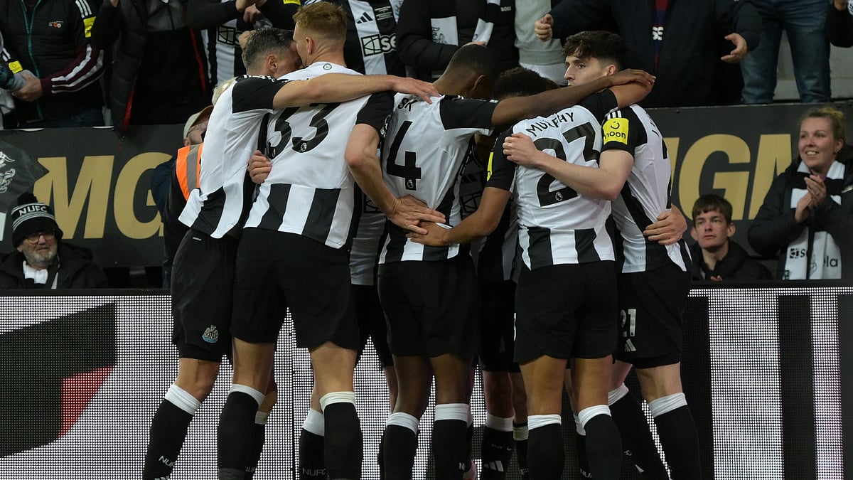 Newcastle United celebrate