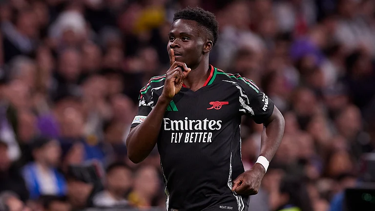 Arsenal's Bukayo Saka - null