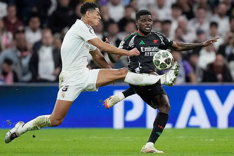 Champions League football quarterfinals 2024-25 Real Madrid vs Arsenal: Jude Bellingham