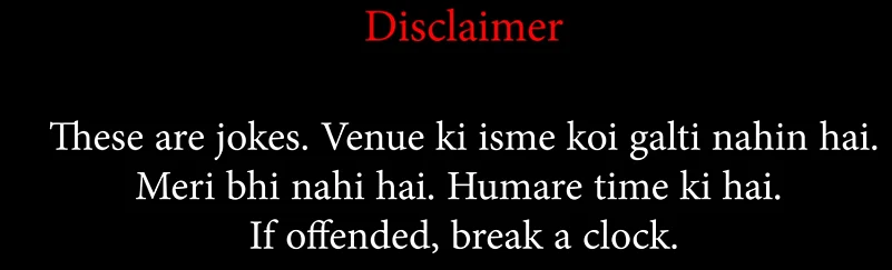 Disclaimer Of The Video Posted By Varun Grover