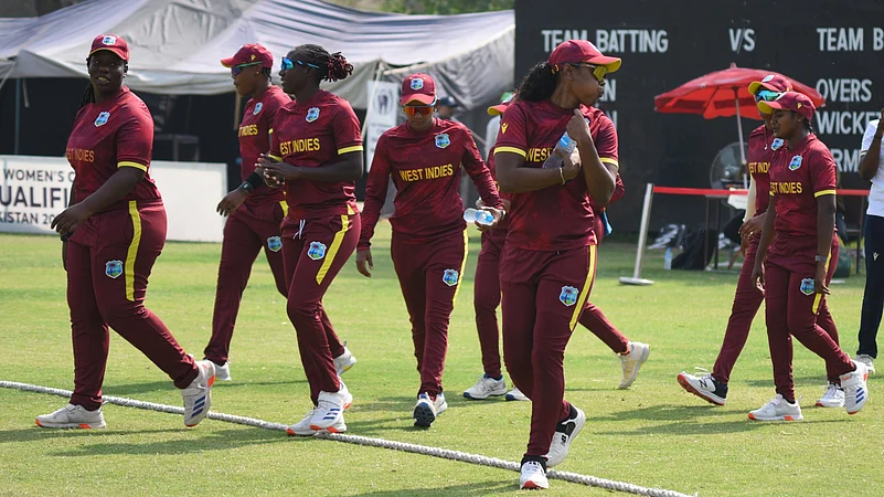 The West Indies womens cricket team in action at the World Cup Qualifier.
