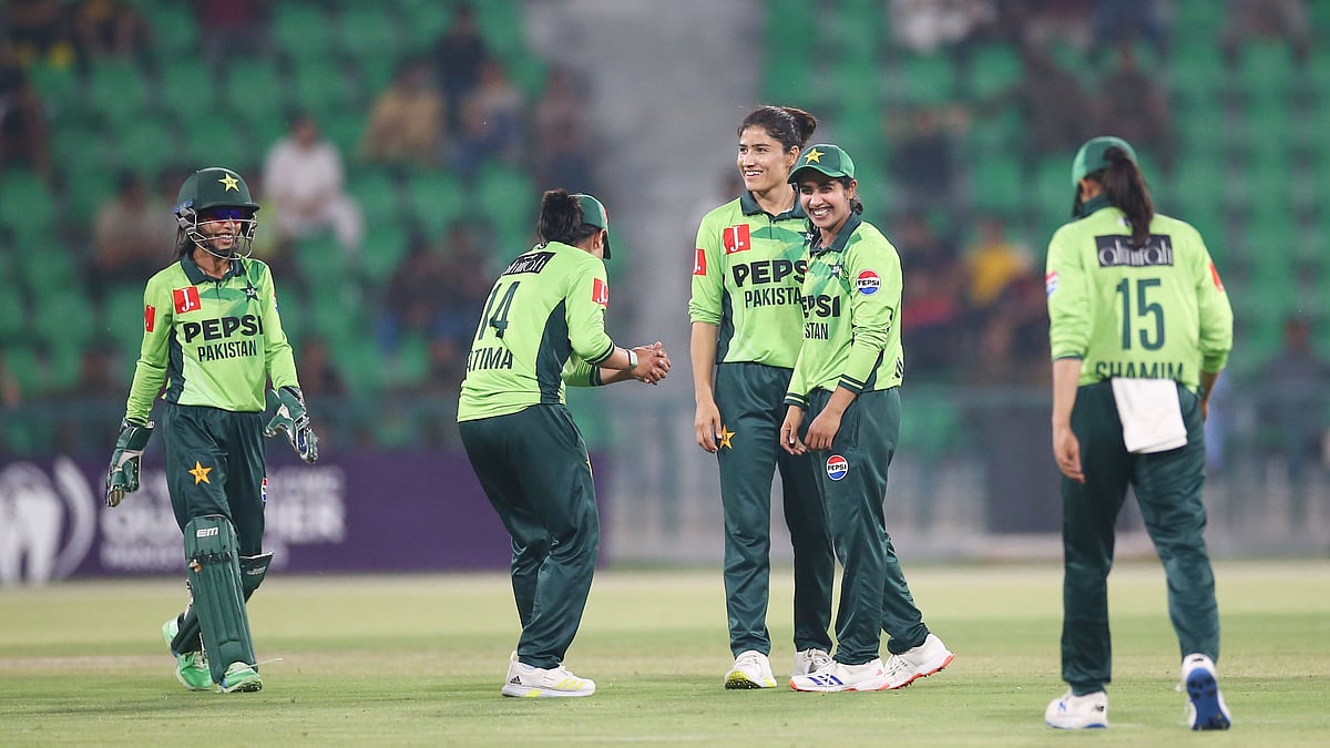Photo: X | Pakistan Cricket : Pakistan women national cricket team players during a match.