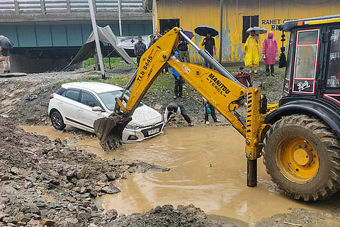 Rain-triggered landslide in J&K's Ramban