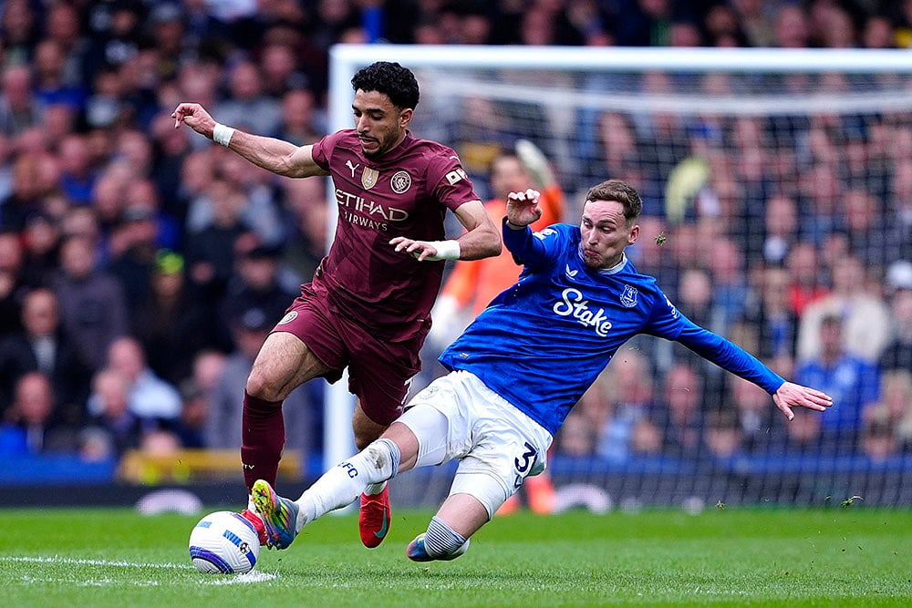 Britain Soccer Premier League Everton Vs Manchester City: James Garner