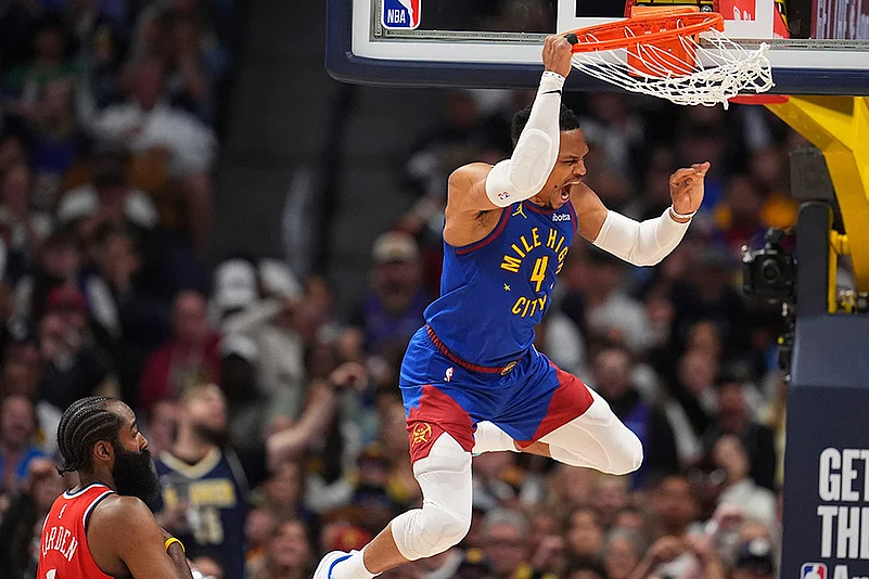 NBA basketball Denver Nuggets vs Los Angeles Clippers: Russell Westbrook