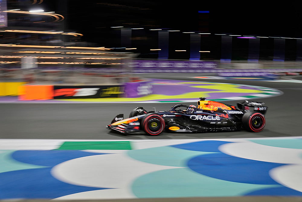 F1 Saudi Arabian Grand Prix qualifying session at the Jeddah Corniche Circuit: Max Verstappen 