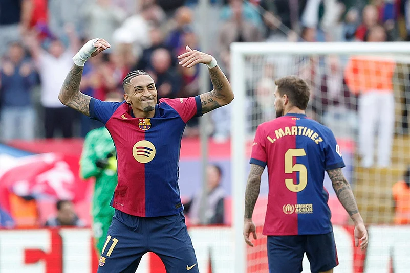Spain soccer La Liga 2024-25 FC Barcelona vs Celta Vigo: Raphinha