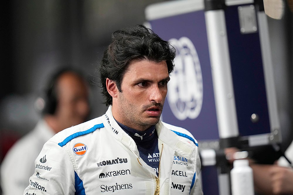 F1 Saudi Arabian Grand Prix qualifying session at the Jeddah Corniche Circuit: Carlos Sainz