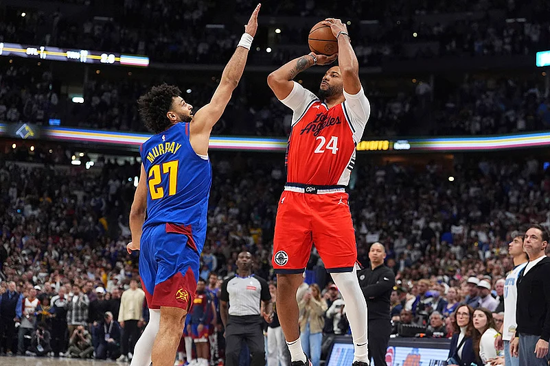 NBA basketball Denver Nuggets vs Los Angeles Clippers: Norman Powell