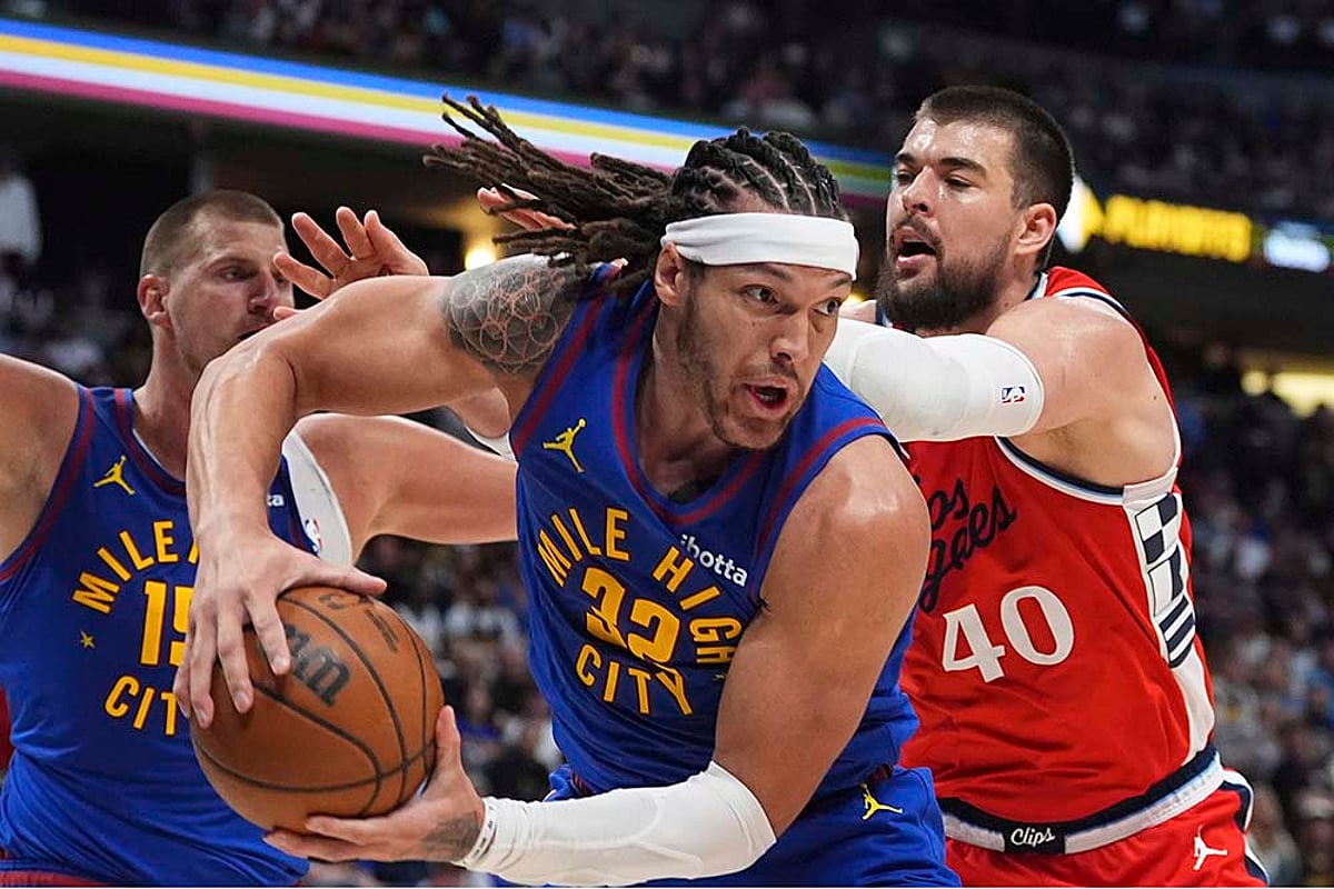 NBA basketball Denver Nuggets vs Los Angeles Clippers: Aaron Gordon