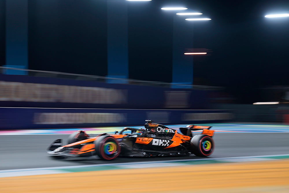 F1 Saudi Arabian Grand Prix qualifying session at the Jeddah Corniche Circuit: Oscar Piastri