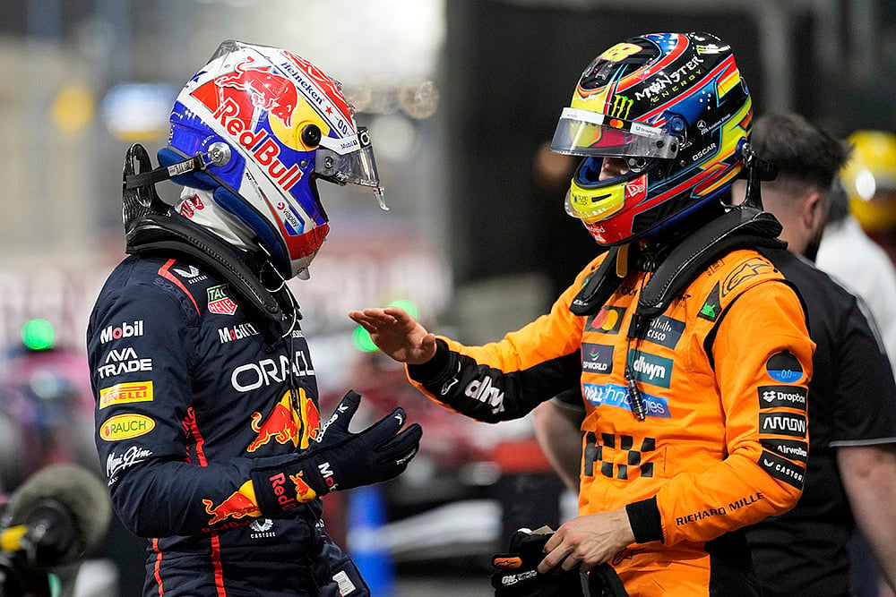 F1 Saudi Arabian Grand Prix qualifying session at the Jeddah Corniche Circuit: Max Verstappen 