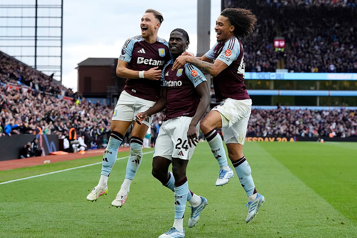 Britain Soccer Premier League Aston Villa Vs Newcastle Utd: Amadou Onana