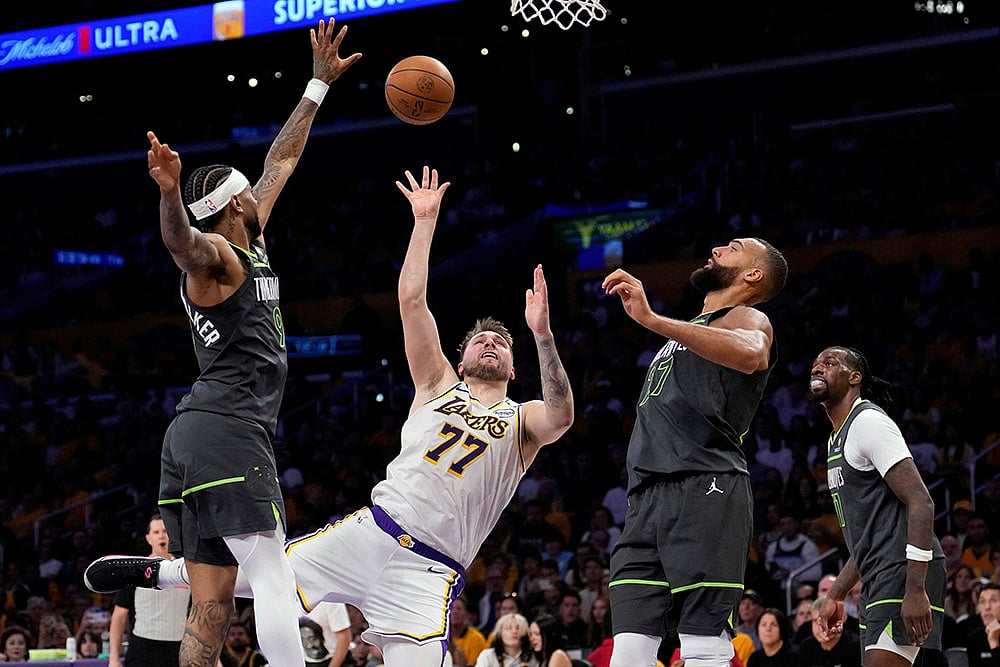 NBA basketball Minnesota Timberwolves vs Los Angeles Lakers: Nickeil Alexander-Walker