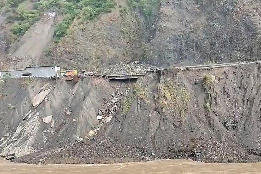 Rain-triggered landslide in J&Ks Ramban