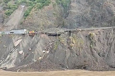 Rain-triggered landslide in J&K's Ramban