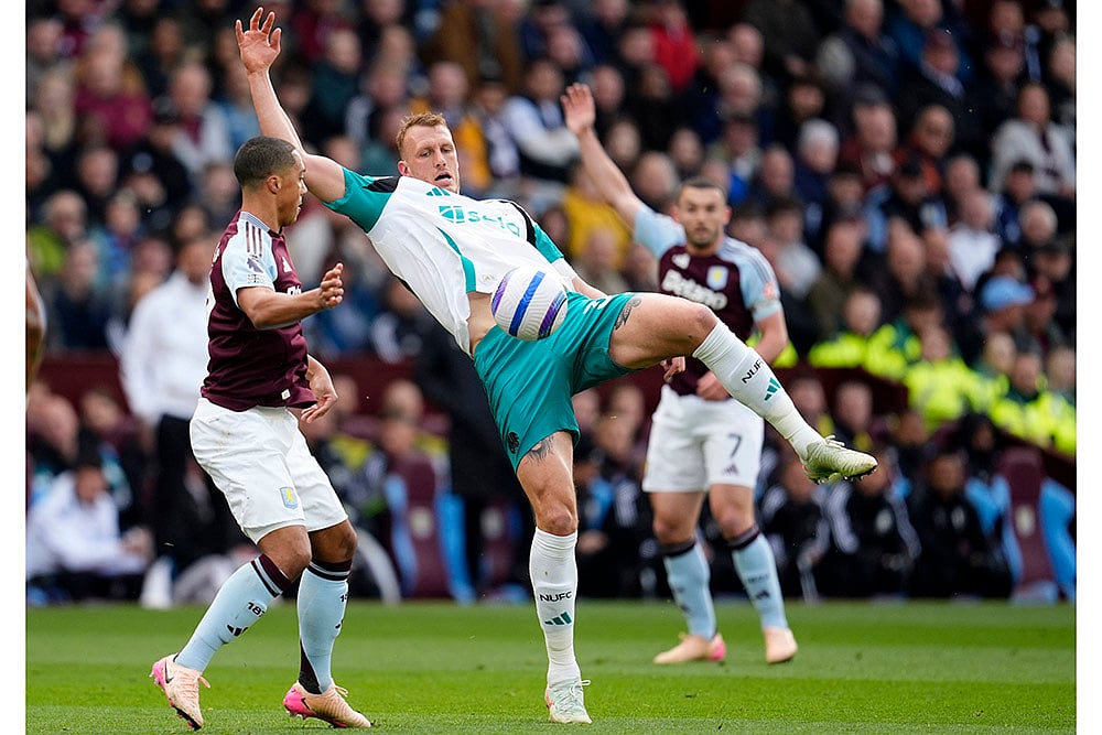 Britain Soccer Premier League Aston Villa Vs Newcastle Utd: Youri Tielemans