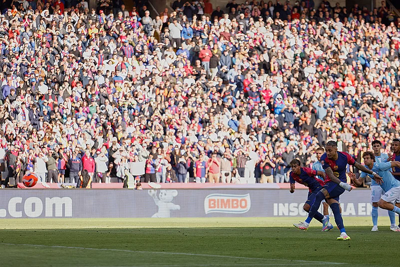 Spain soccer La Liga 2024-25 FC Barcelona vs Celta Vigo: Raphinha