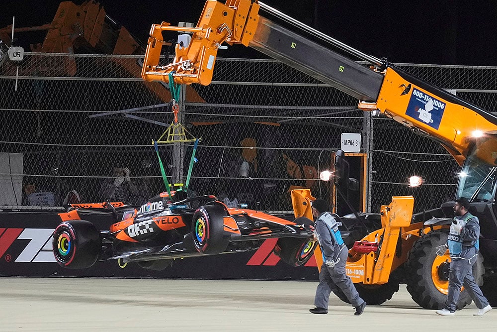F1 Saudi Arabian Grand Prix qualifying session at the Jeddah Corniche Circuit: Lando Norris