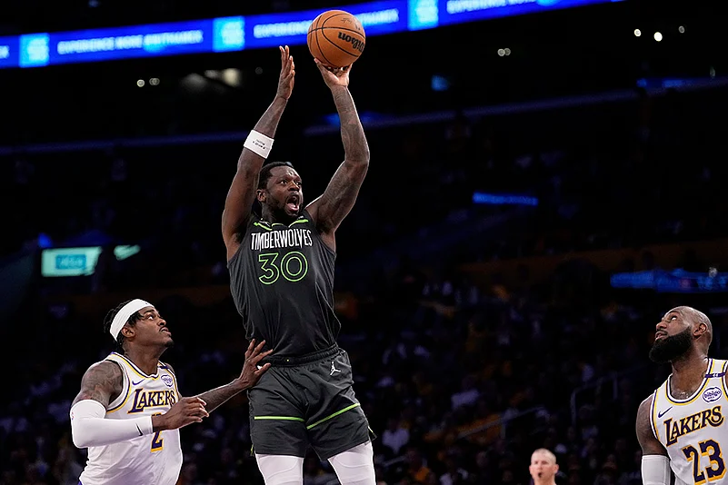 NBA basketball Minnesota Timberwolves vs Los Angeles Lakers: Julius Randle