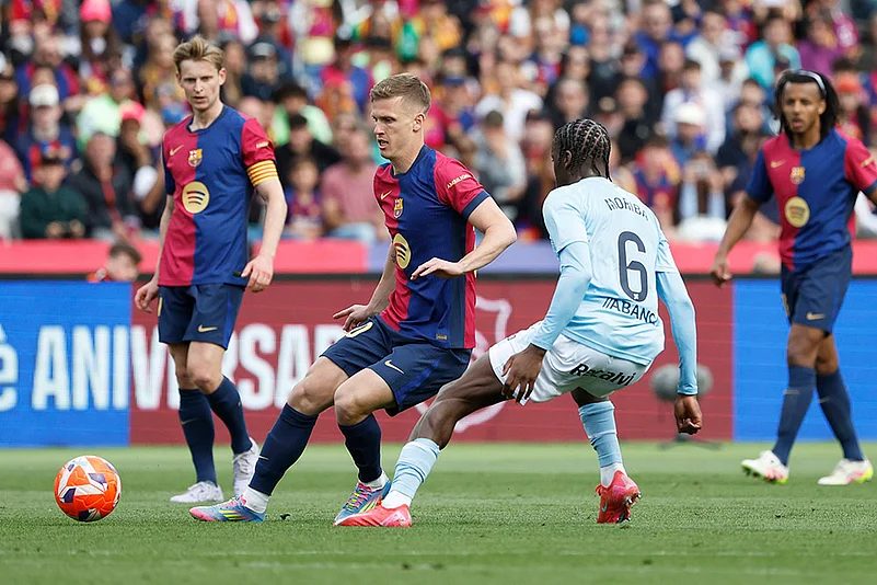 Spain soccer La Liga 2024-25 FC Barcelona vs Celta Vigo: Dani Olmo