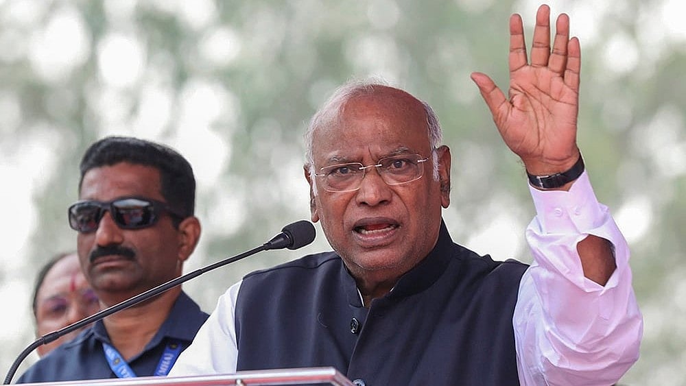 | Photo: PTI/File : Kharge Slams Bihar CM Nitish Kumar and PM Modi