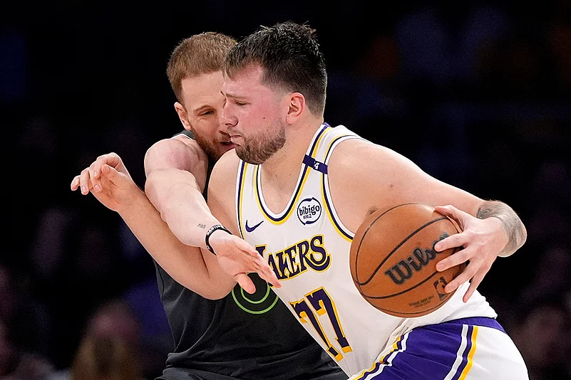 NBA basketball Minnesota Timberwolves vs Los Angeles Lakers: Luka Doncic