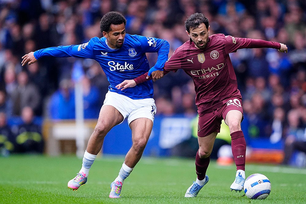 Britain Soccer Premier League Everton Vs Manchester City: Iliman Ndiaye