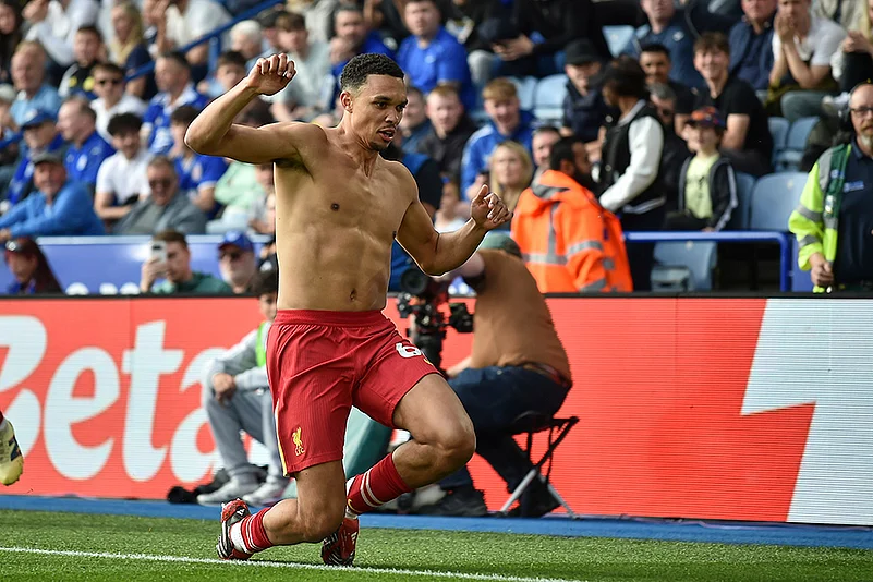 Britain Soccer Premier League 2024-25 Leicester City Vs Liverpool: Trent Alexander-Arnold