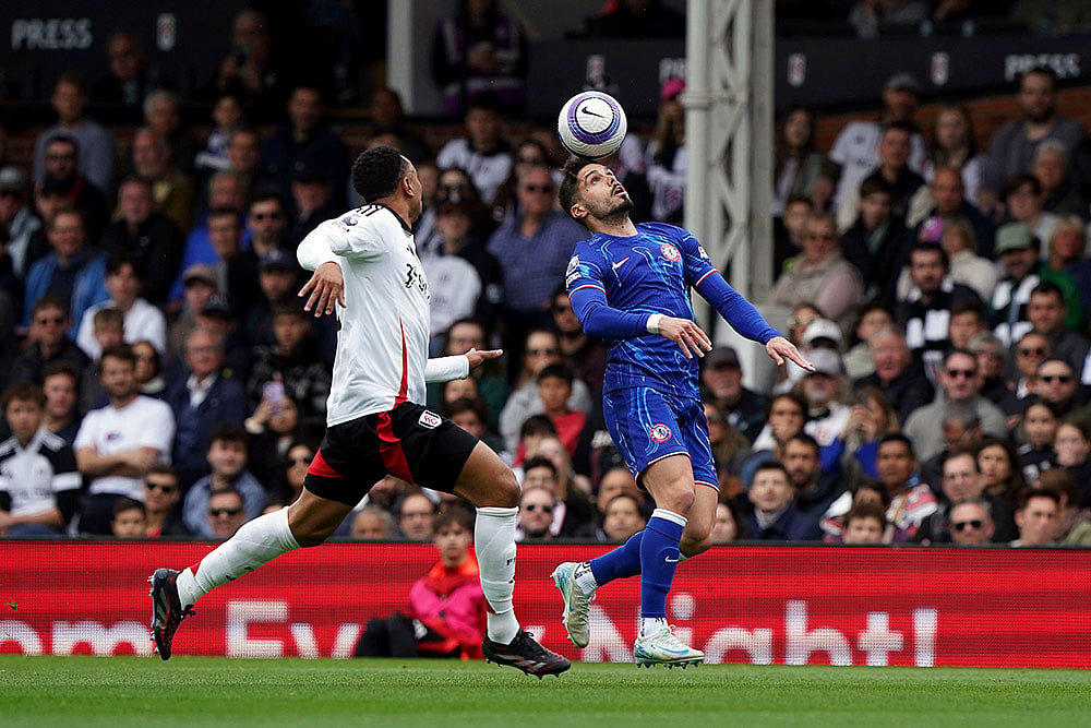 Britain Soccer Premier League 2024-25 Fulham and Chelsea: Pedro Neto