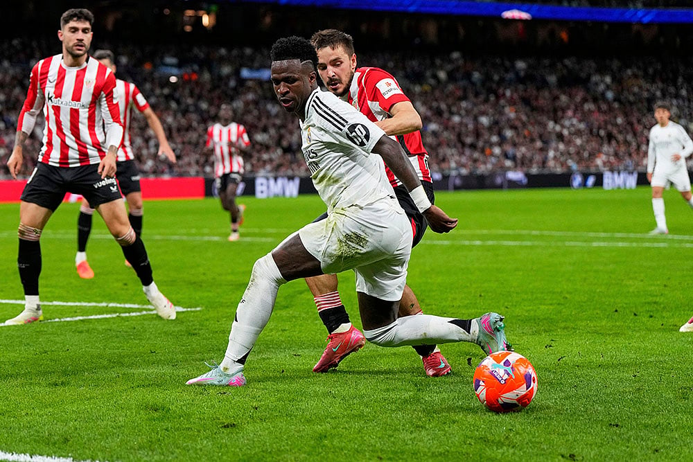 Spain Soccer La Liga 2024-25 Real Madrid vs Athletic Bilbao: Vinicius Junior